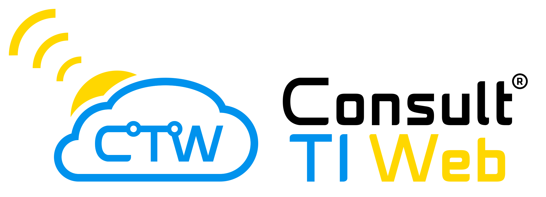 Logo Consult TI Web (fundo azul)